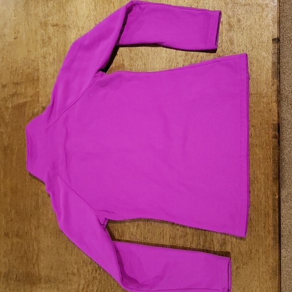 Under Armour Pink/ Purple Cold Gear Fleece Zip Pullover Small - Picture 8 of 9